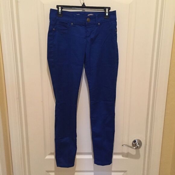 Seven7 Royal Blue Jean Leggings - Picture 1 of 7